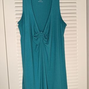 Torrid Teal Rib Knit Top